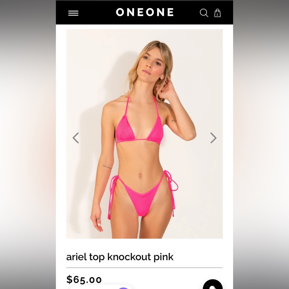 OneOne Swim Ariel Knockout Pink